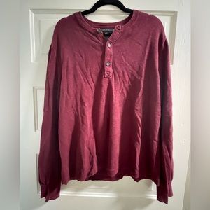 BANANA REPUBLIC L men’s maroon Henley